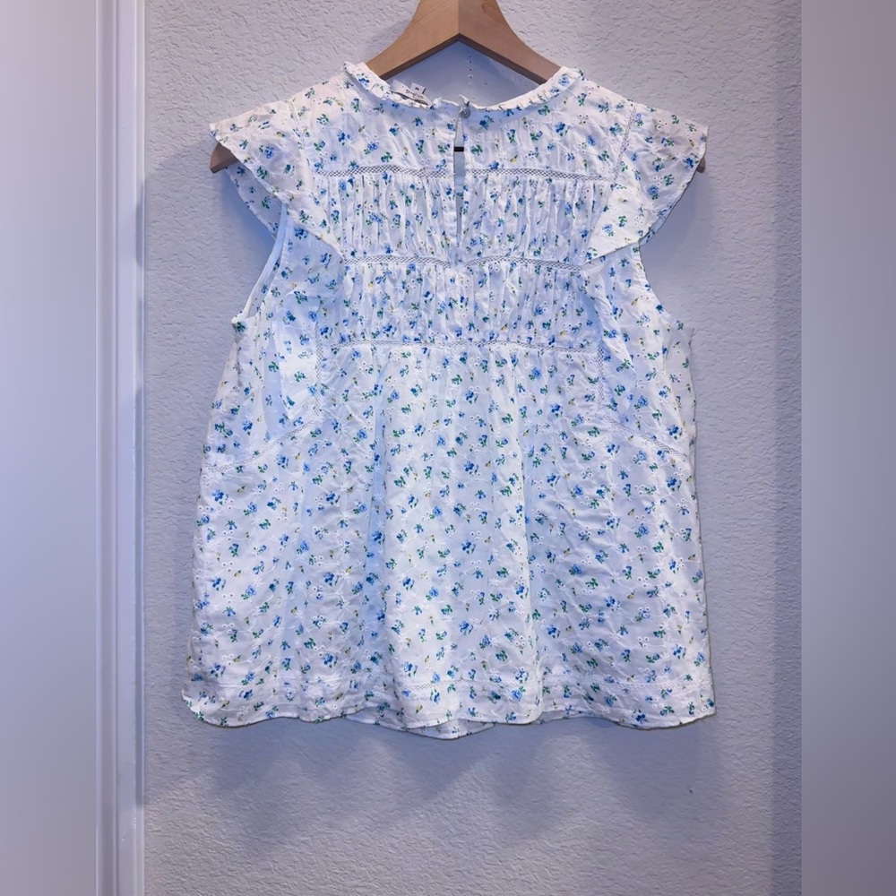 Rails Filomena Top Bluebell Eyelet Size Medium - Picture 6 of 8